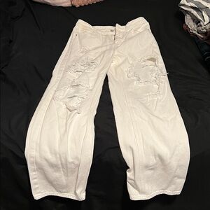 SHEIN White Denim Pants